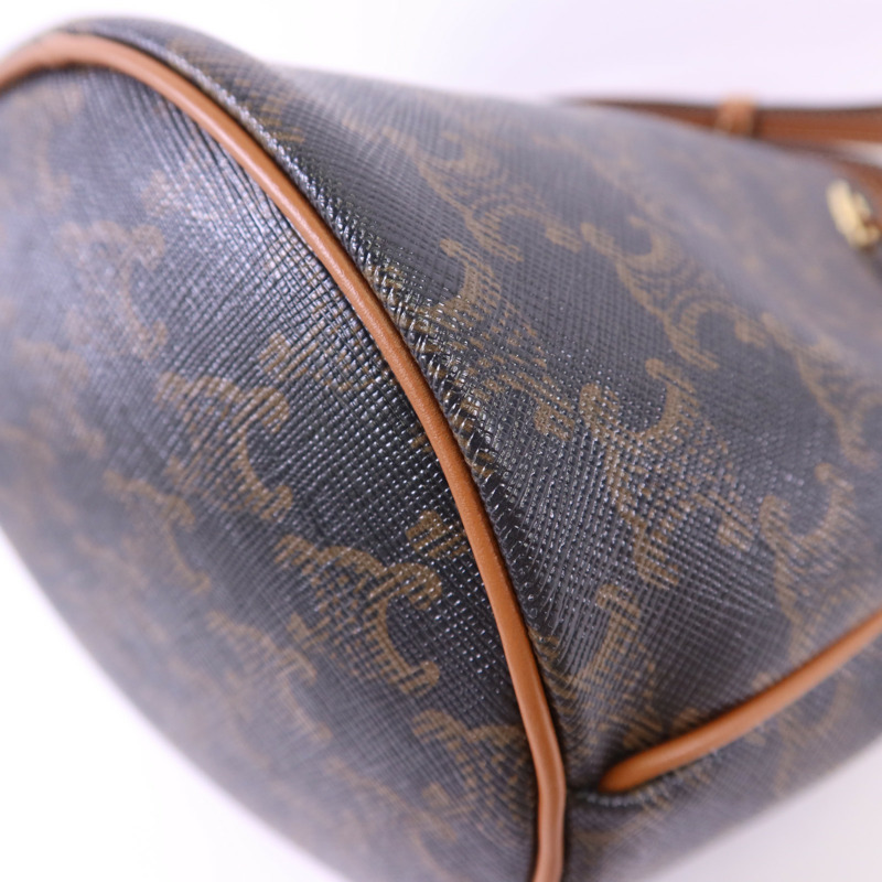 CELINE 塗層帆布Teen Clara金扣手挽肩背兩用袋-12