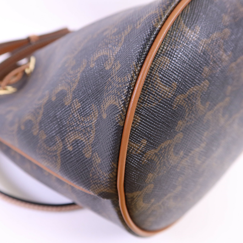 CELINE 塗層帆布Teen Clara金扣手挽肩背兩用袋-13