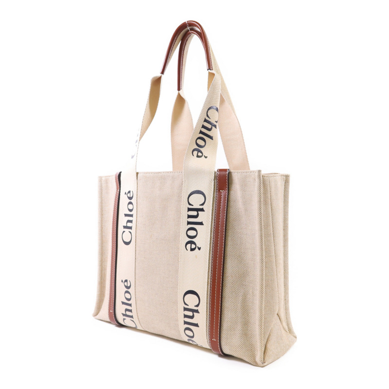 Chloe 帆布Woody Medium Tote Bag手挽袋-2