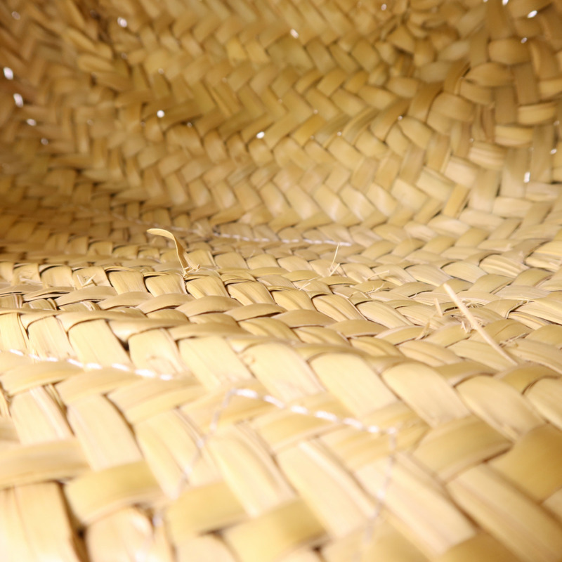 LOEWE Raffia/牛皮皮革Small Basket銀扣肩背袋-20