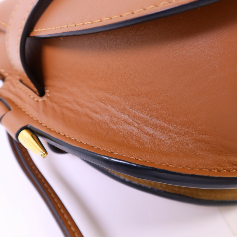 LOEWE 牛皮皮革Gate Small金扣肩背袋-16