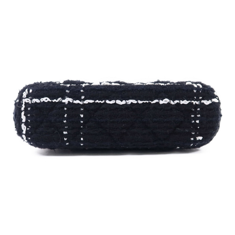 CHANEL 斜紋軟呢Chain Shoulder Bag金扣鏈帶肩背袋-3