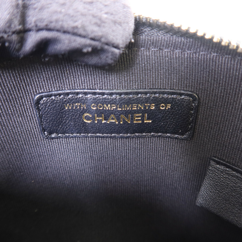 CHANEL 斜紋軟呢Chain Shoulder Bag金扣鏈帶肩背袋-7