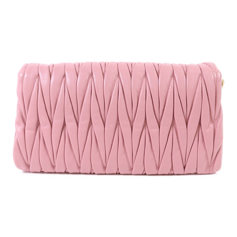 Miu Miu 羊皮皮革Chain Shoulder金扣肩背袋-1