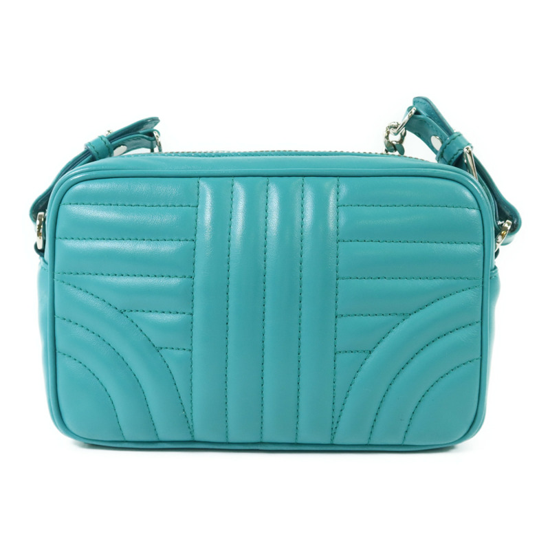 PRADA 牛皮皮革Camera Bag銀扣鏈帶肩背袋-1