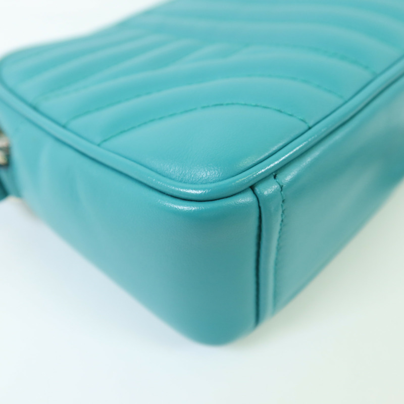 PRADA 牛皮皮革Camera Bag銀扣鏈帶肩背袋-11