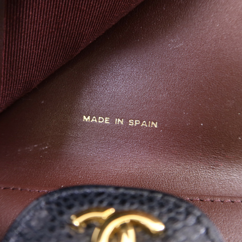 CHANEL 牛皮皮革Classic Small Flap Wallet金扣錢包-7