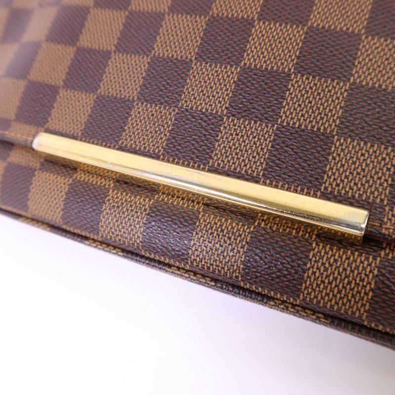 LOUIS VUITTON Damier Hoxton PM金扣肩背袋-11