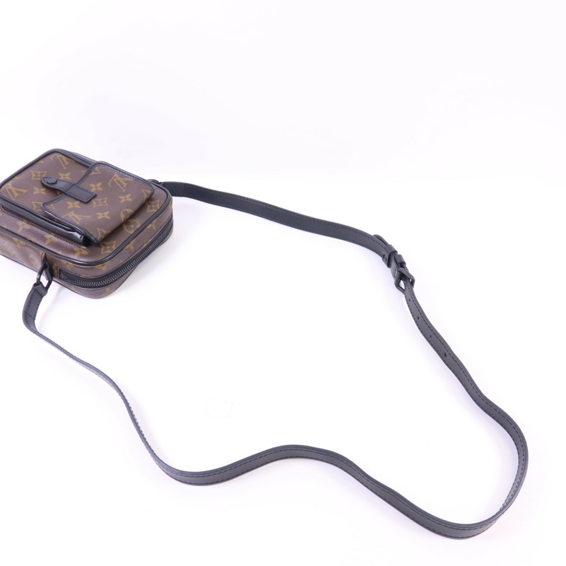 LOUIS VUITTON Monogram Macassar Christopher Wearable Wallet肩背袋-4