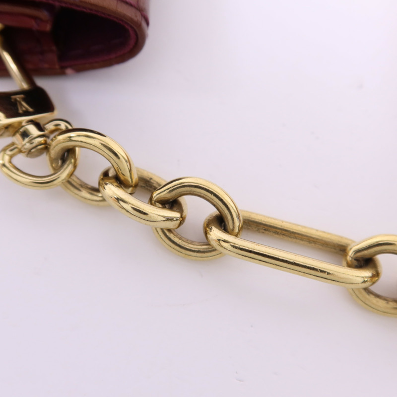 LOUIS VUITTON Vernis Sunset Boulevard金扣肩背袋-12