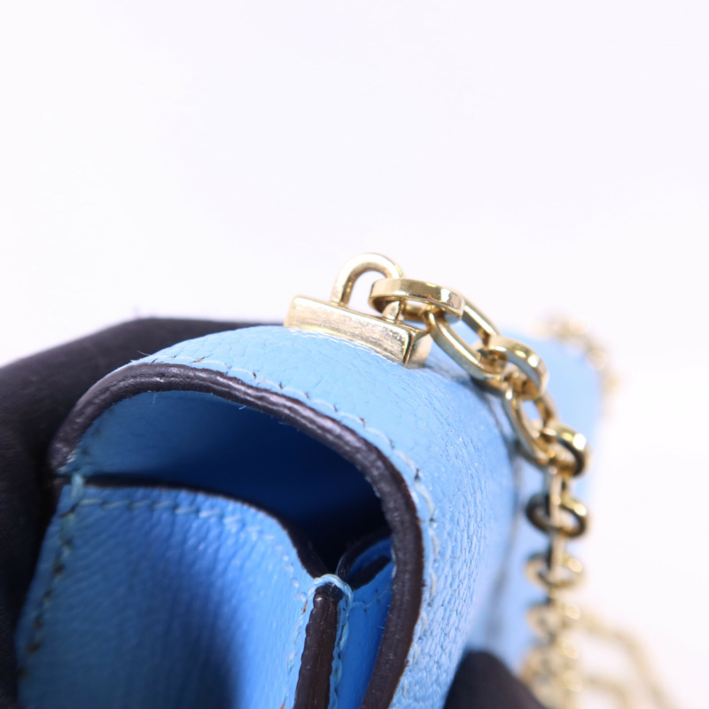 HERMES Chevre皮革Verrou Mini金扣鏈帶肩背袋-14