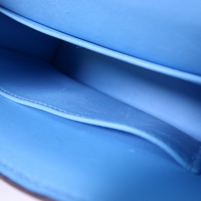 HERMES Chevre皮革Verrou Mini金扣鏈帶肩背袋-19