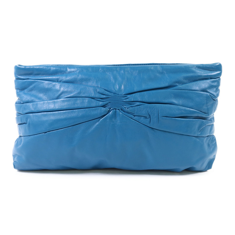 Miu Miu 牛皮皮革Clutch Bag金扣手拿包-0