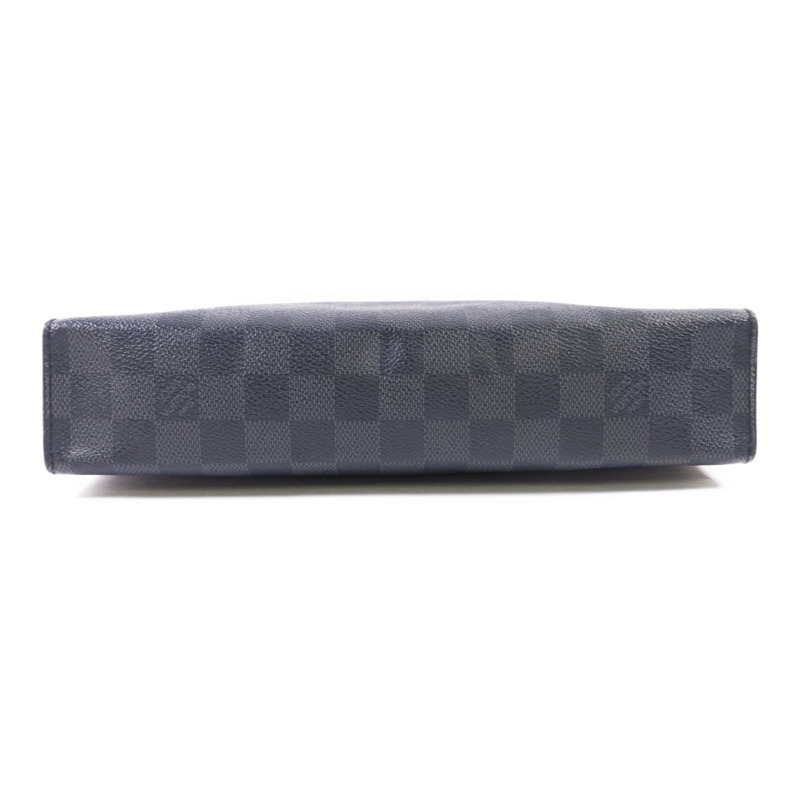 LOUIS VUITTON Damier Graphite Pochette Voyage MM銀扣手拿包-3