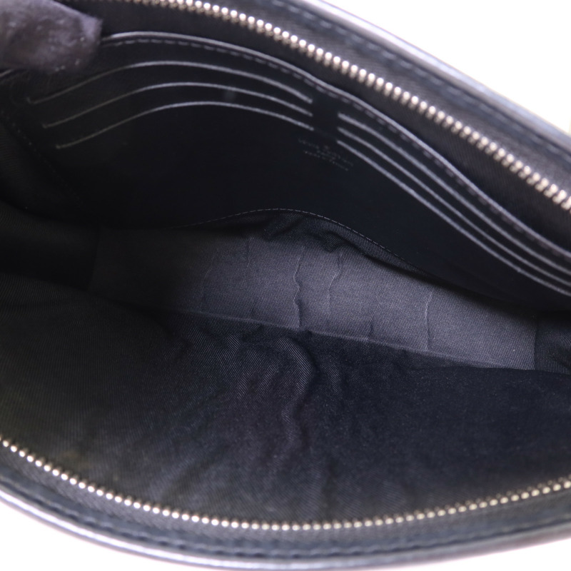 LOUIS VUITTON Damier Graphite Pochette Voyage MM銀扣手拿包-4