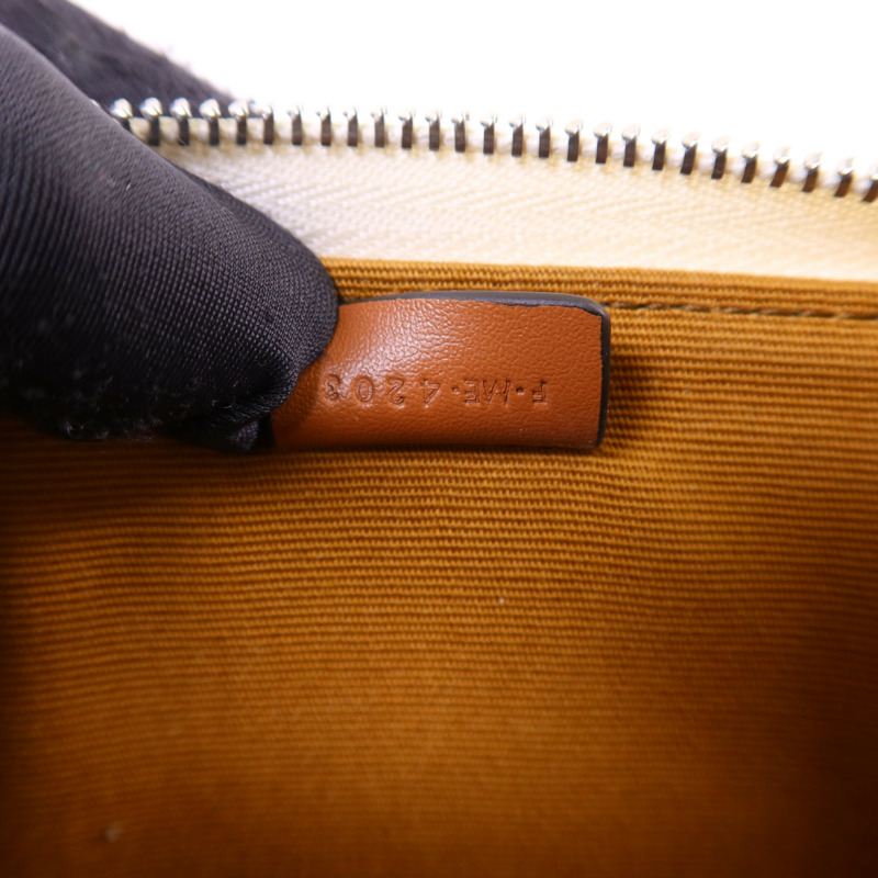 CELINE 塗層帆布Phone Bag銀扣肩背袋-8