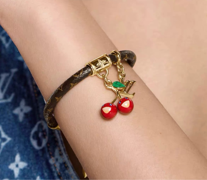 LV x 村上隆 聯名款 櫻桃手鏈-0