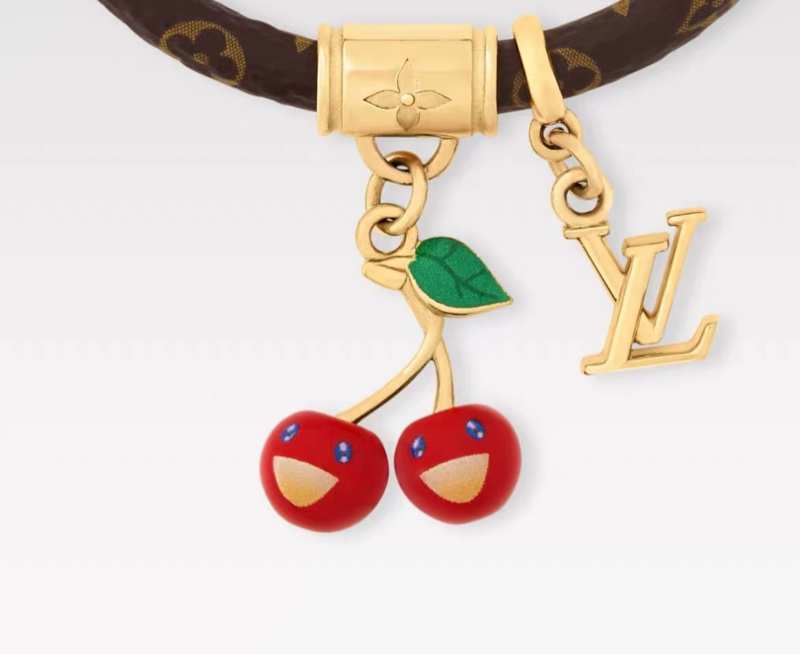 LV x 村上隆 聯名款 櫻桃手鏈-3
