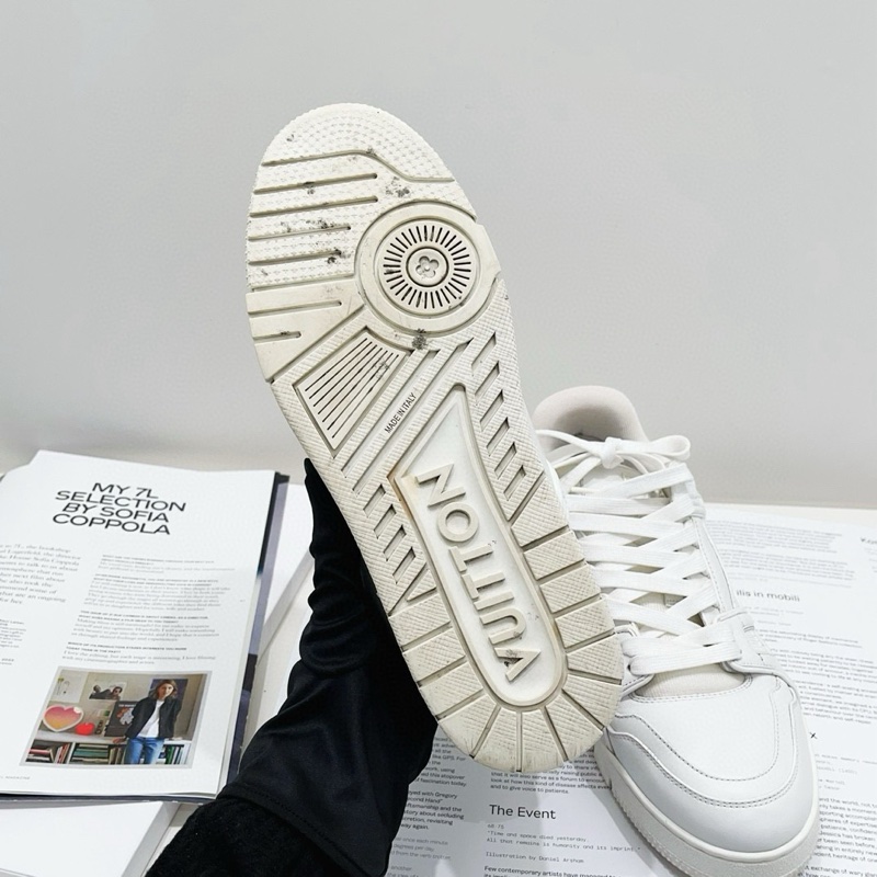 98新Lv路易威登 Trainer纯白休闲运动板鞋 成色非常好 7.5码/41.5码-6