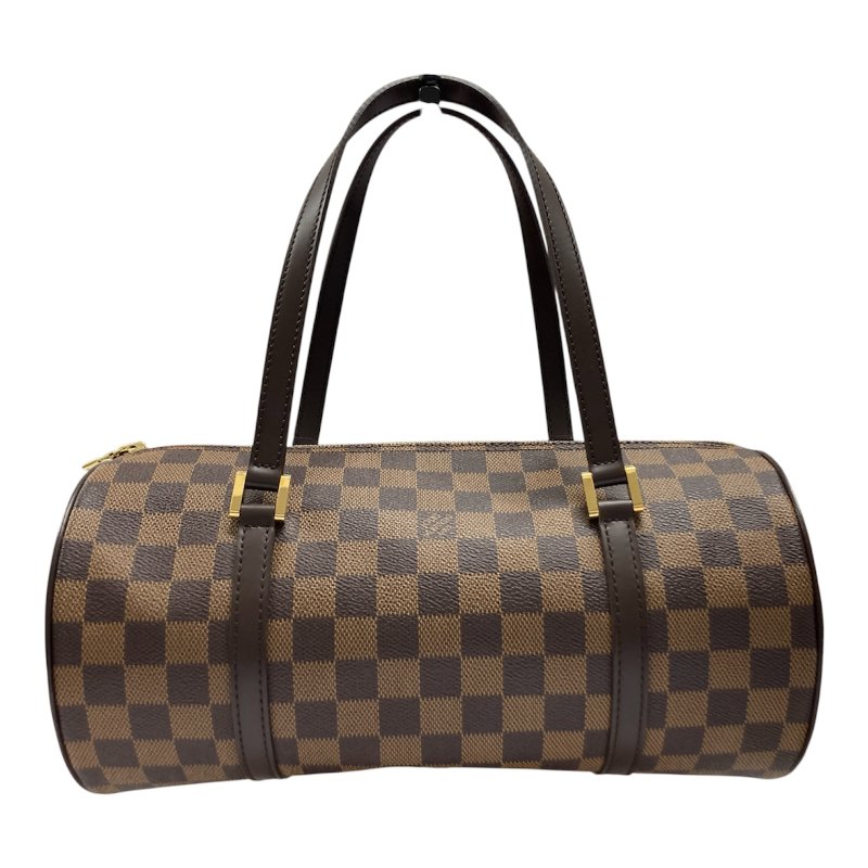 LOUIS VUITTON 路易威登 N51303 PAPILLON 30 圓筒包 棋盤格 棕色 金釦-2