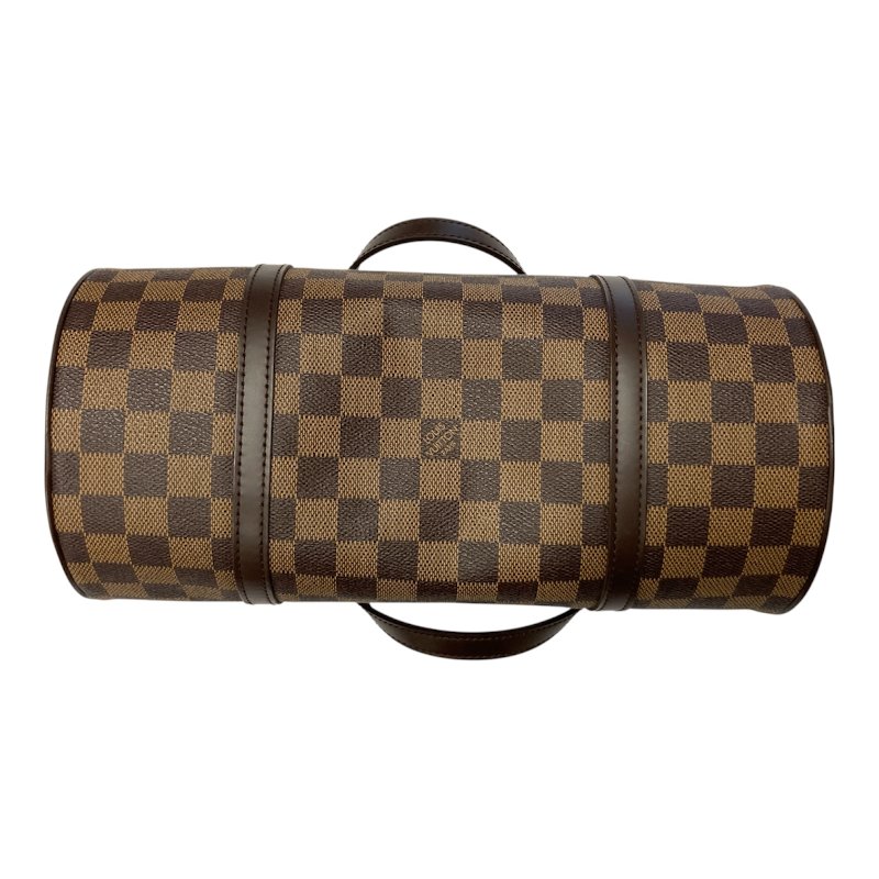 LOUIS VUITTON 路易威登 N51303 PAPILLON 30 圓筒包 棋盤格 棕色 金釦-5