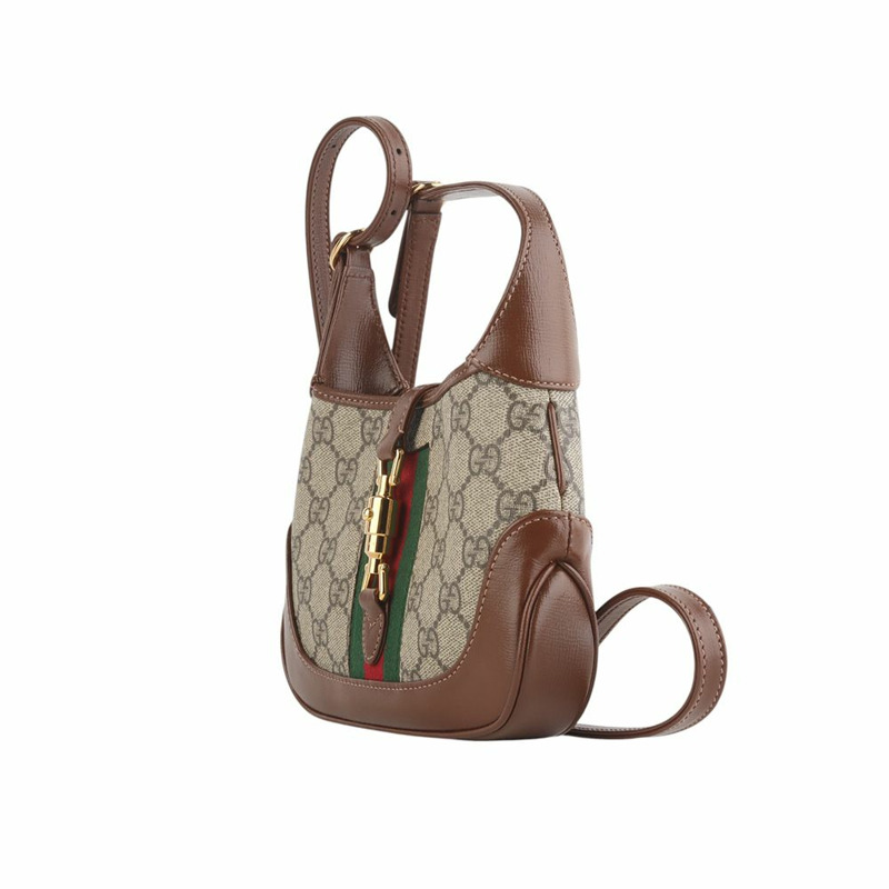 【包稅】GUCCI 637092 GG Supreme Jackie 1961 迷你斜背包 35032Y-2-1