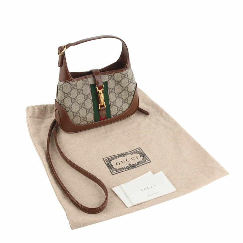 【包稅】GUCCI 637092 GG Supreme Jackie 1961 迷你斜背包 35032Y-2-7