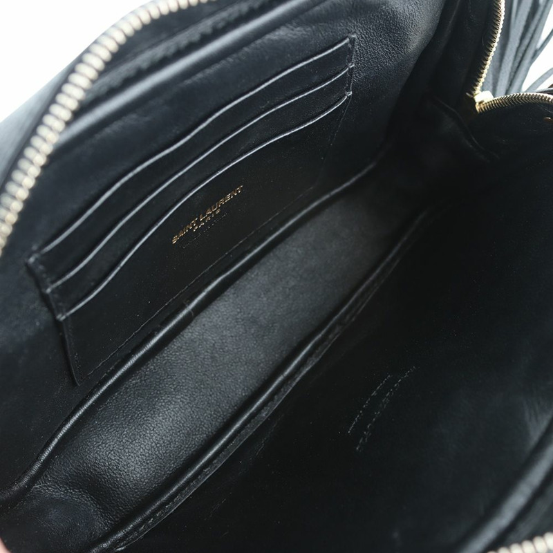 【包稅】SAINT LAURENT Caviar Lou 迷你金色斜背包（發票）35034-6