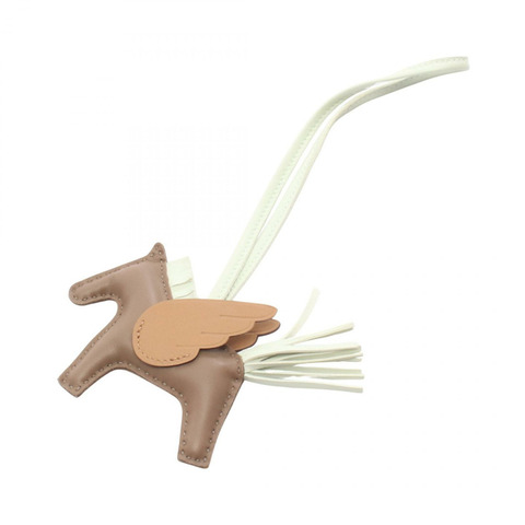 HERMES Rodeo Pegasus 小號包飾 U Agneau milo Swift etoupe Vert fizz Biscuit