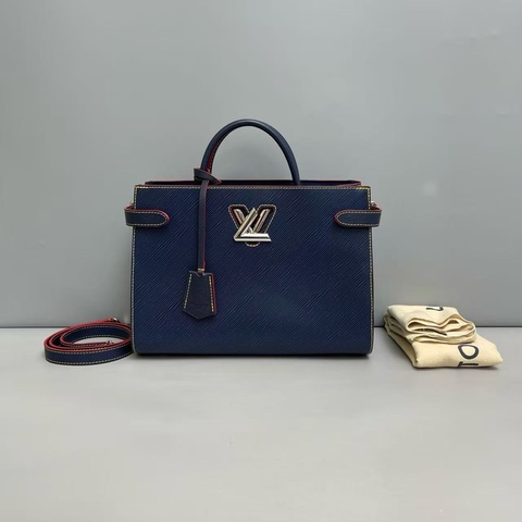 LV Twist藍色水波紋 Tote托特包 尺寸約31×22 附件肩帶 塵袋