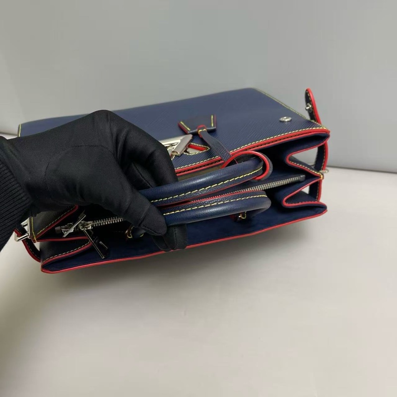 LV Twist藍色水波紋 Tote托特包 尺寸約31×22 附件肩帶 塵袋-2