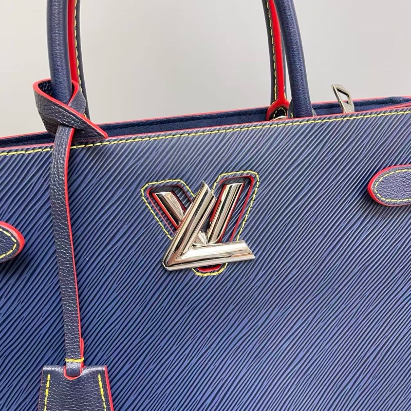 LV Twist藍色水波紋 Tote托特包 尺寸約31×22 附件肩帶 塵袋-8