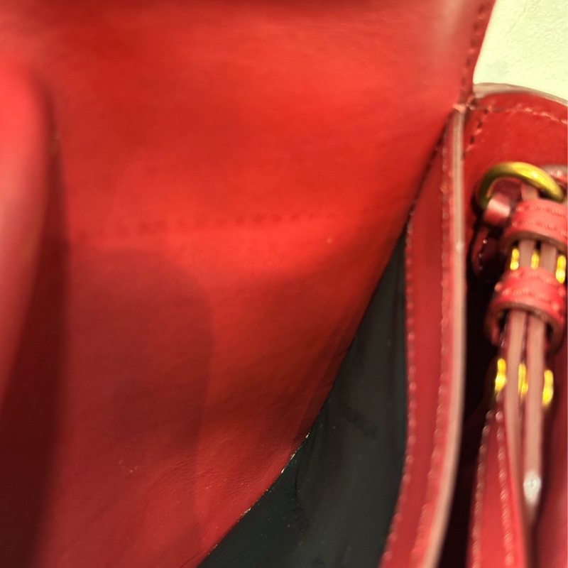 BURBERRY 4080066 PVC 防水格紋紅色牛皮 手拿包手機包郵差包記者包信差包小書包斜背包肩背包護照包-33