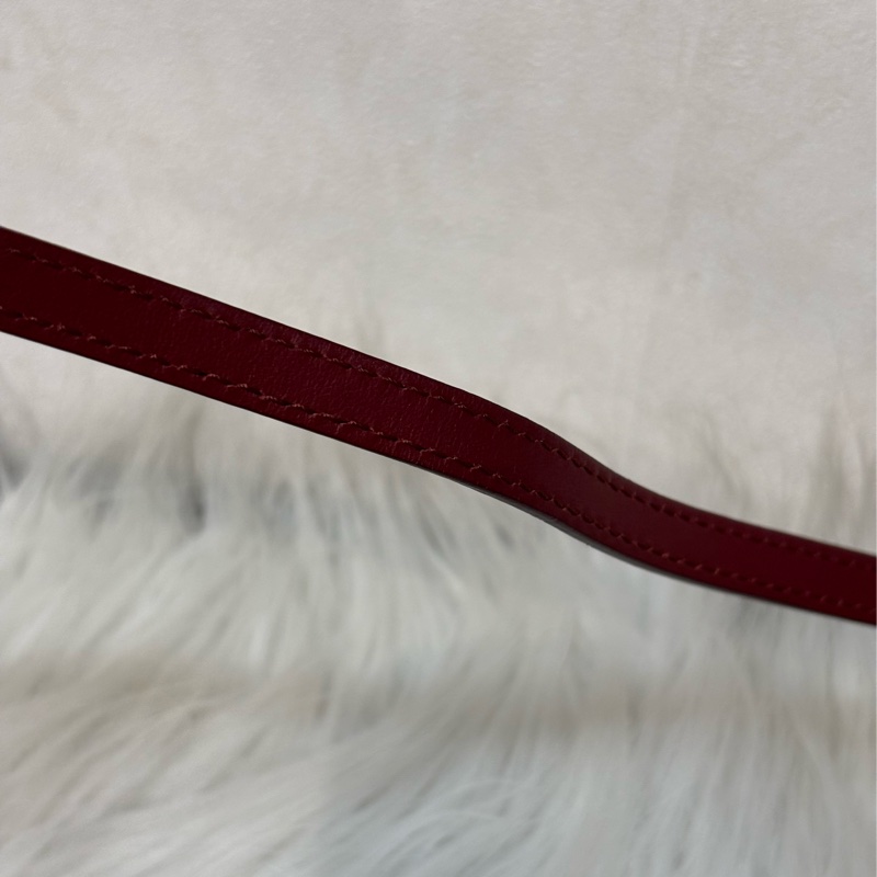 BURBERRY 4080066 PVC 防水格紋紅色牛皮 手拿包手機包郵差包記者包信差包小書包斜背包肩背包護照包-45