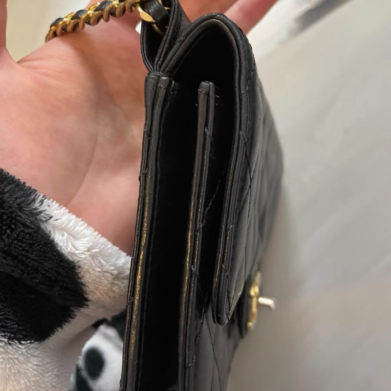 CHANEL BLACK AND GOLDEN METAL-3