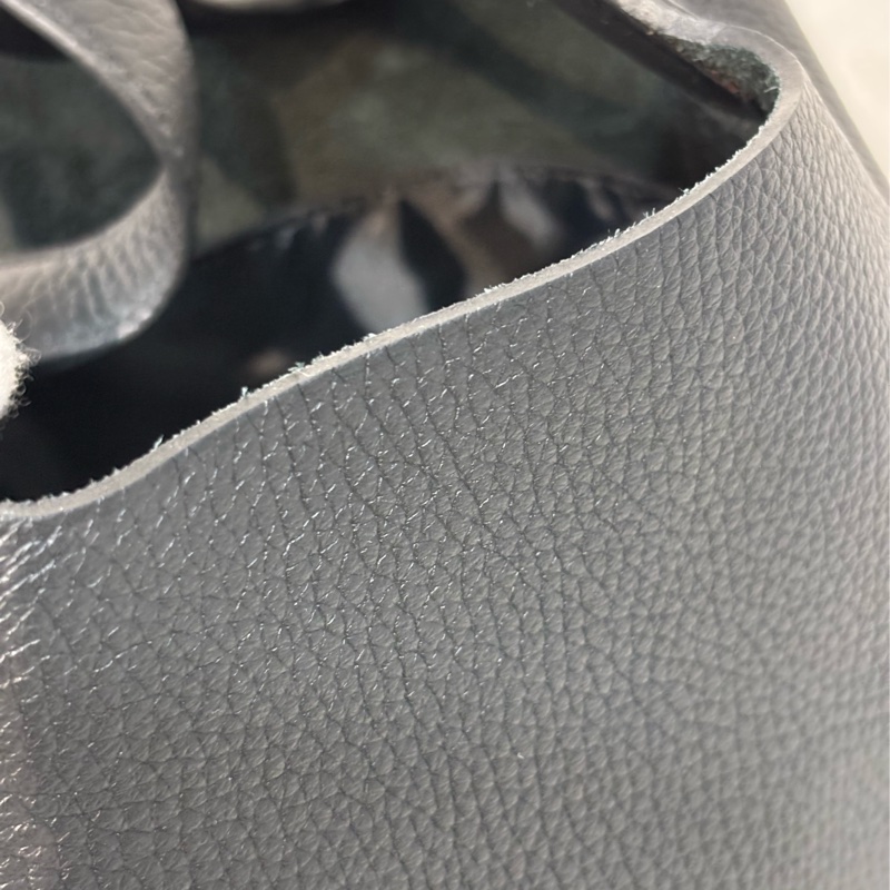 HERMES PICOTIN 18 TC 黑色荔枝皮銀釦 手提包 水桶包 菜籃包 菜籃子-16