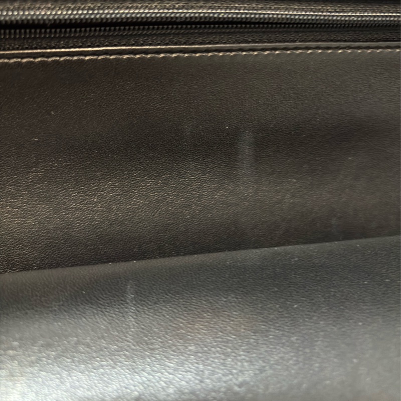 CHANEL A58600 COCO 30 CF JUMBO 黑色羊皮金鍊 肩背包斜背包口蓋包-13