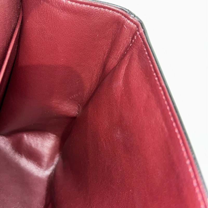 CHANEL A58600 COCO 30 CF JUMBO 黑色羊皮金鍊 肩背包斜背包口蓋包-55