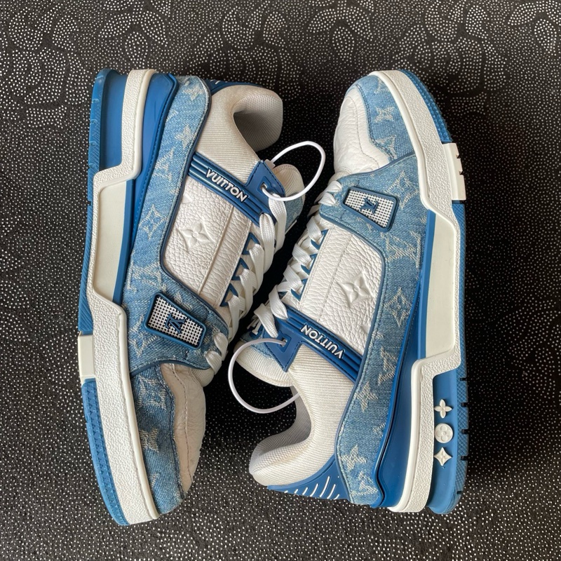 97新lv trainer白藍牛仔42碼無附件-5