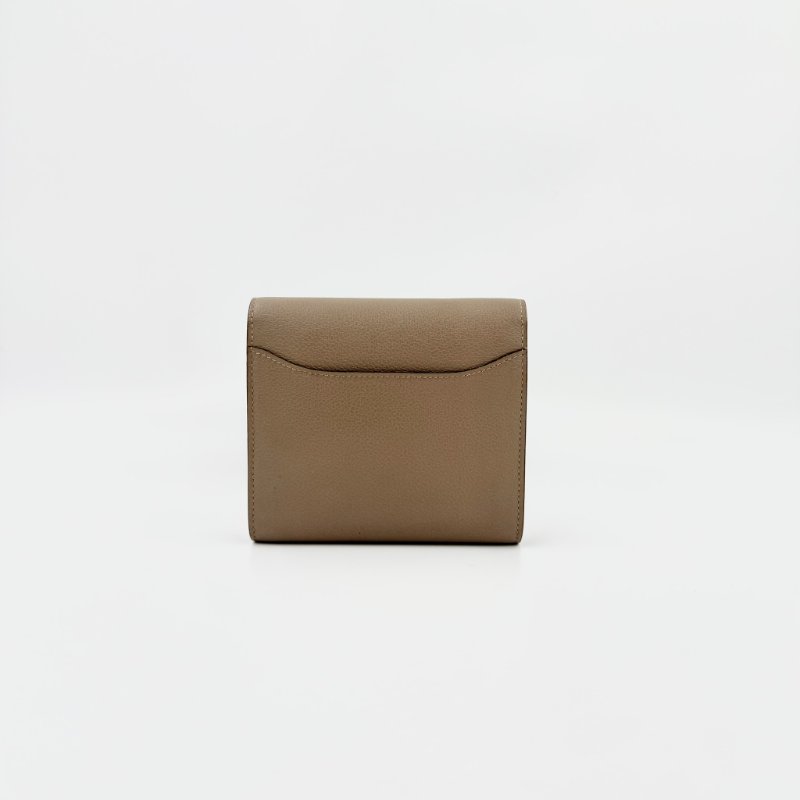 HERMES - 大象灰銀釦 Epsom Constance Slim 短夾-1