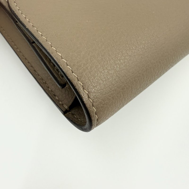 HERMES - 大象灰銀釦 Epsom Constance Slim 短夾-12