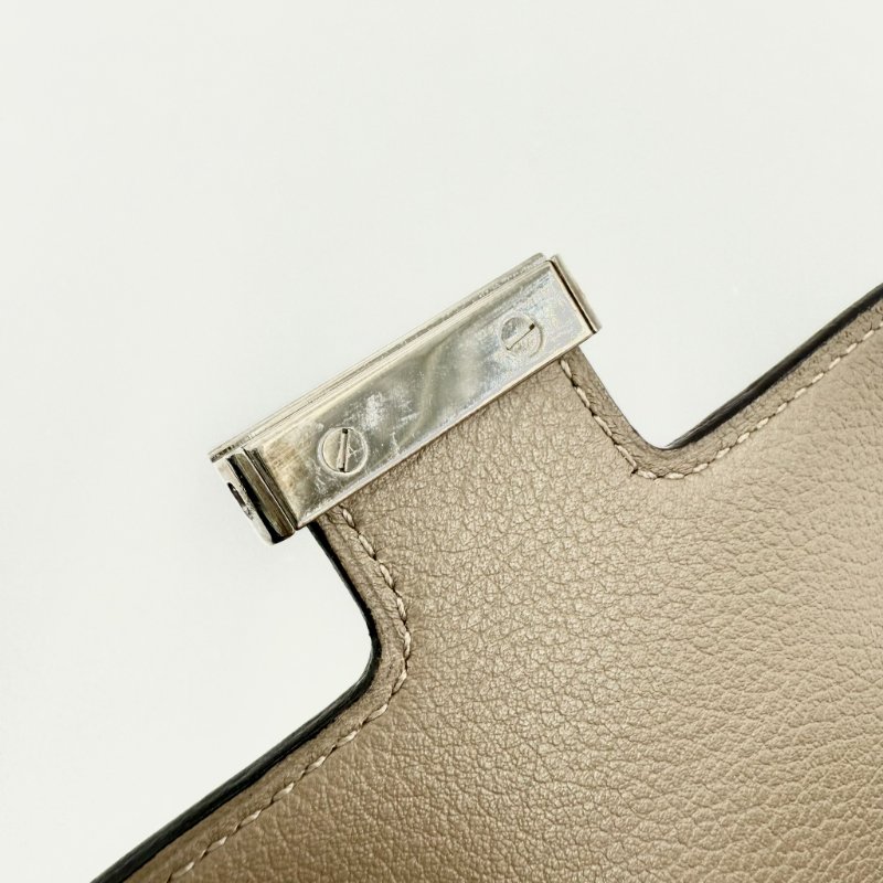 HERMES - 大象灰銀釦 Epsom Constance Slim 短夾-22