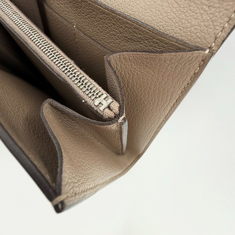 HERMES - 大象灰銀釦 Epsom Constance Slim 短夾-27