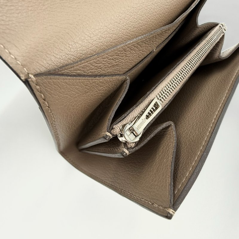 HERMES - 大象灰銀釦 Epsom Constance Slim 短夾-28