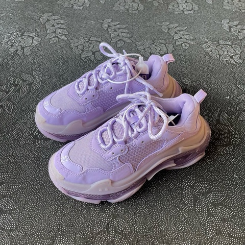 97新巴黎世家triples薰衣草紫37碼無附件一