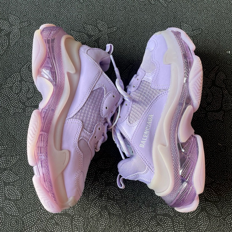 97新巴黎世家triples薰衣草紫37碼無附件一-4