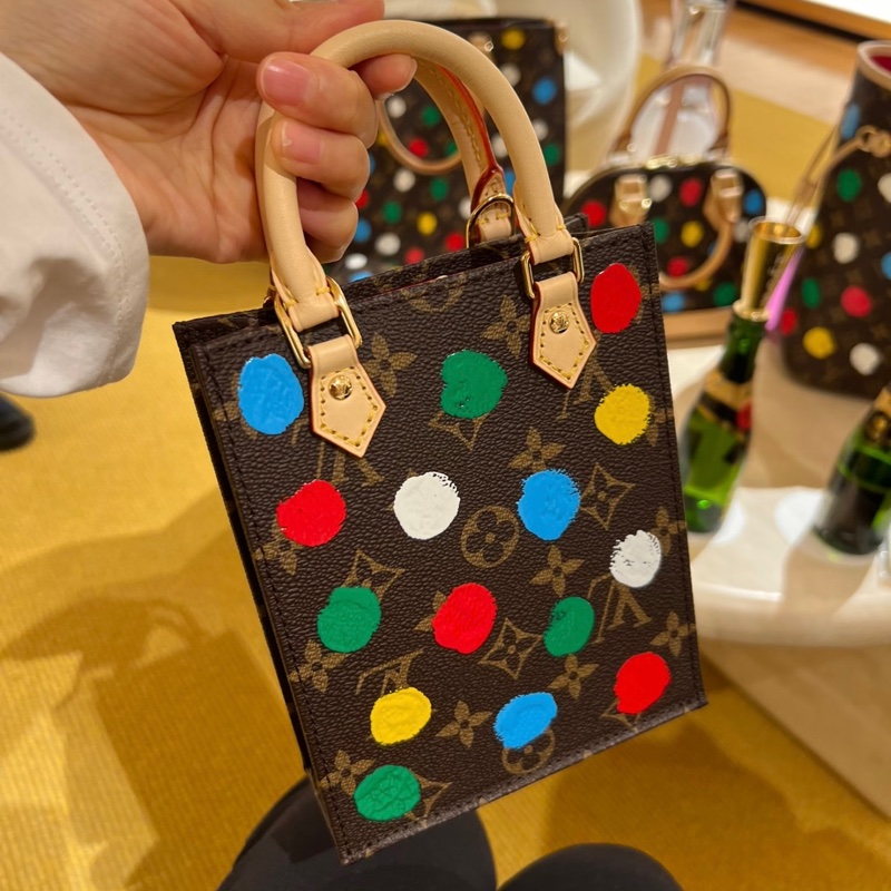Louis Vuitton LV x YK 草間彌生限量波點款 mini tote petit sac plat-1