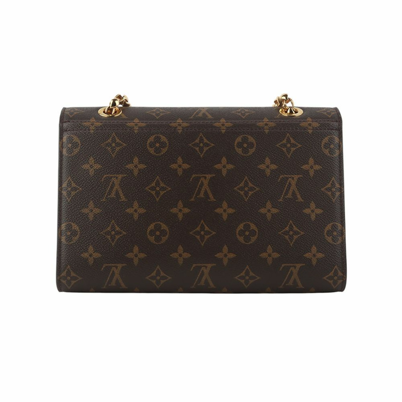 【包稅】LOUIS VUITTON Monogram Python Biguato 金色鏈條翻蓋斜背包 35095Y-2