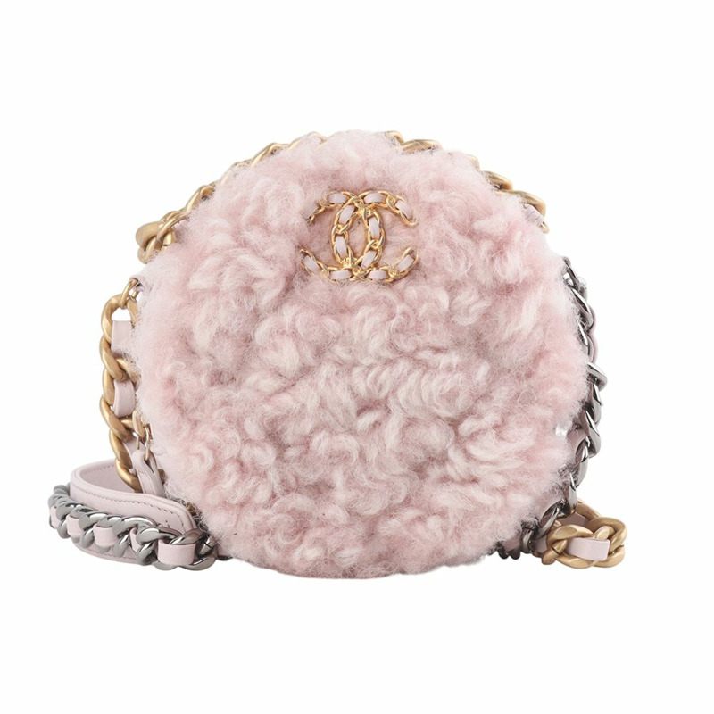 【包稅】CHANEL 香奈兒 19 羊毛圓鏈迷你斜背包 AP0945 35097Y-0