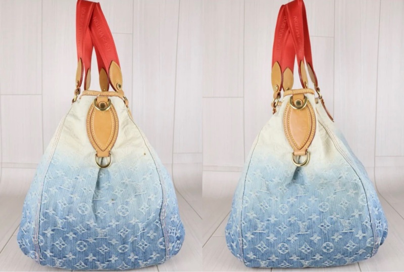 「JL精品代購」🌟稀有款🌟9新 LV 牛仔漸變藍 托特包-4